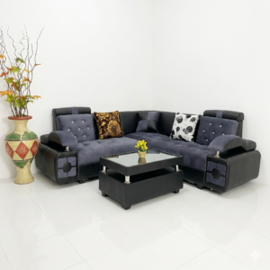 Sofa L Minimalis Modern + Meja Tamu