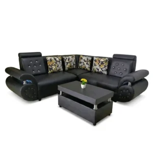 Sofa Sudut Minimalis Modern - HITAM