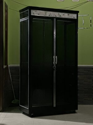 Lemari Pakaian Kaca 2 Pintu